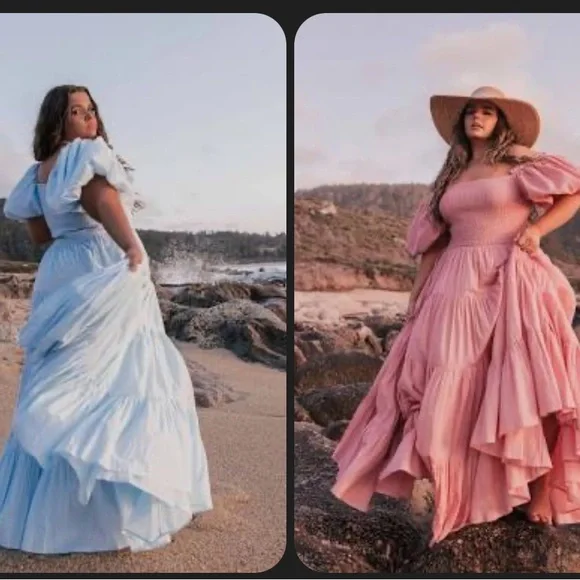 Elegant Blue Maxi Dress - Picture 3 of 5